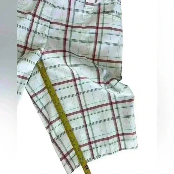 SLAZENGER White & Red Plaid Women’s Golf Shorts Size 4 - Picture 6 of 8